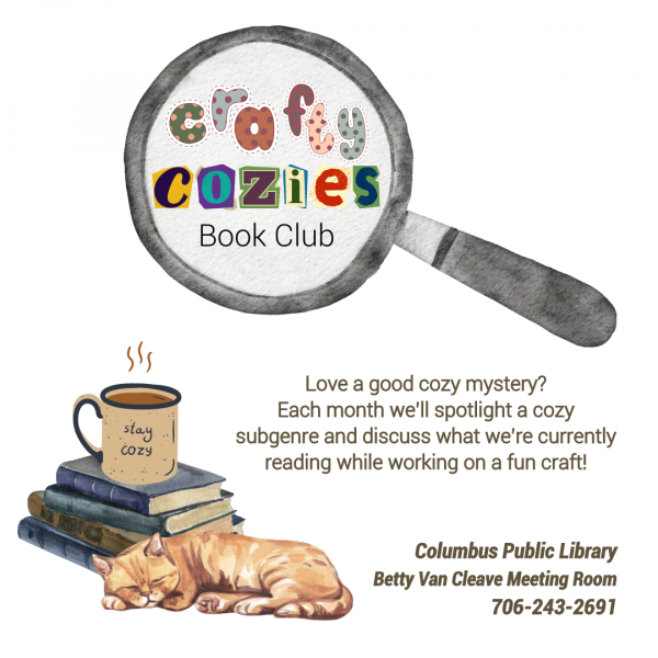 Image for event: CRAFTY COZIES BOOK CLUB 