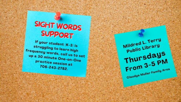 Image for event: Sight Words Support @ Your Library!